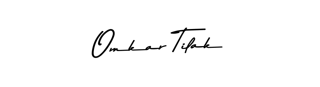 Use a signature maker to create a handwritten signature online. With this signature software, you can design (Asem Kandis PERSONAL USE) your own signature for name Omkar Tilak. Omkar Tilak signature style 9 images and pictures png