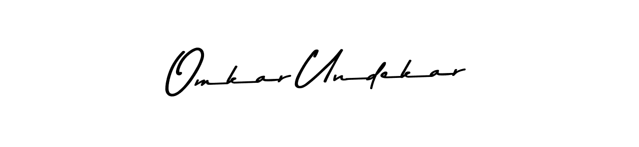 Omkar Undekar stylish signature style. Best Handwritten Sign (Asem Kandis PERSONAL USE) for my name. Handwritten Signature Collection Ideas for my name Omkar Undekar. Omkar Undekar signature style 9 images and pictures png