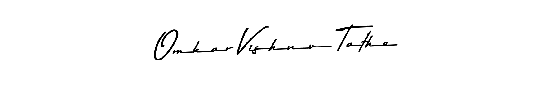 Omkar Vishnu Tathe stylish signature style. Best Handwritten Sign (Asem Kandis PERSONAL USE) for my name. Handwritten Signature Collection Ideas for my name Omkar Vishnu Tathe. Omkar Vishnu Tathe signature style 9 images and pictures png
