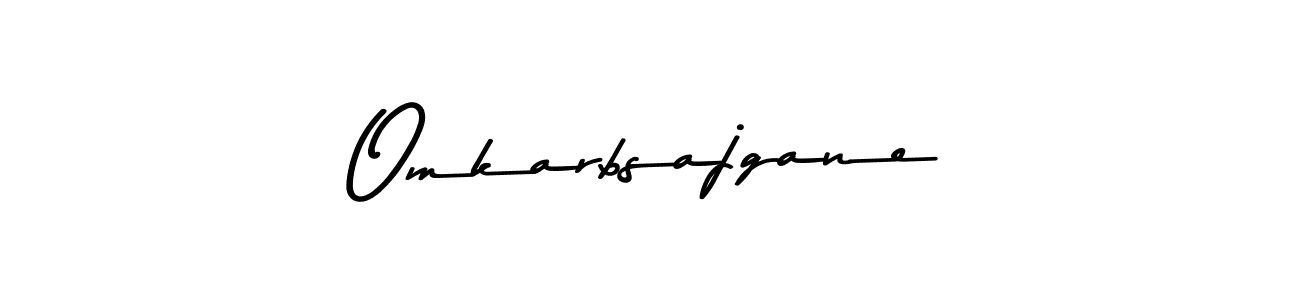 Make a beautiful signature design for name Omkarbsajgane. With this signature (Asem Kandis PERSONAL USE) style, you can create a handwritten signature for free. Omkarbsajgane signature style 9 images and pictures png