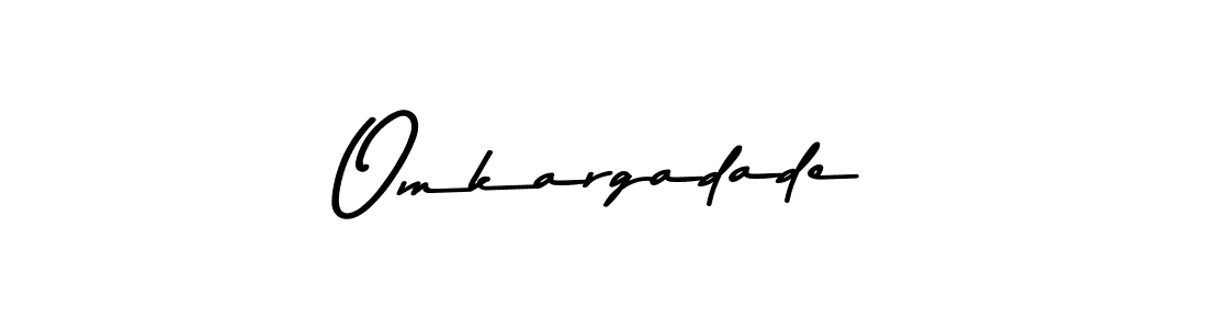 Use a signature maker to create a handwritten signature online. With this signature software, you can design (Asem Kandis PERSONAL USE) your own signature for name Omkargadade. Omkargadade signature style 9 images and pictures png