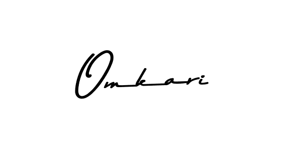 Create a beautiful signature design for name Omkari. With this signature (Asem Kandis PERSONAL USE) fonts, you can make a handwritten signature for free. Omkari signature style 9 images and pictures png