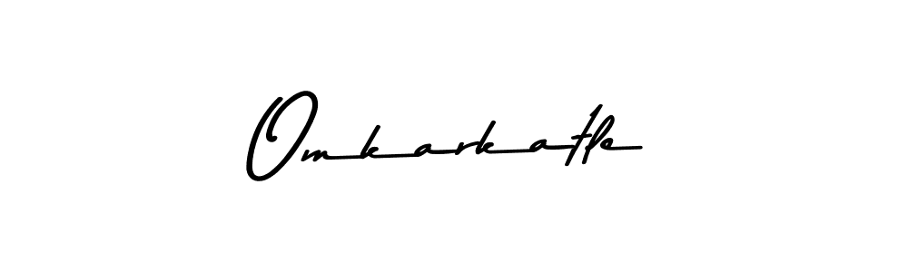 Use a signature maker to create a handwritten signature online. With this signature software, you can design (Asem Kandis PERSONAL USE) your own signature for name Omkarkatle. Omkarkatle signature style 9 images and pictures png
