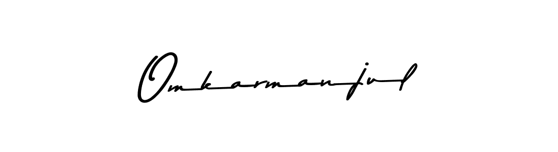 The best way (Asem Kandis PERSONAL USE) to make a short signature is to pick only two or three words in your name. The name Omkarmanjul include a total of six letters. For converting this name. Omkarmanjul signature style 9 images and pictures png