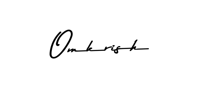 How to Draw Omkrish signature style? Asem Kandis PERSONAL USE is a latest design signature styles for name Omkrish. Omkrish signature style 9 images and pictures png