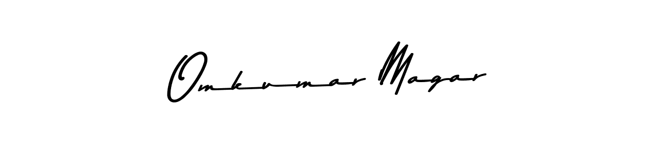 Omkumar Magar stylish signature style. Best Handwritten Sign (Asem Kandis PERSONAL USE) for my name. Handwritten Signature Collection Ideas for my name Omkumar Magar. Omkumar Magar signature style 9 images and pictures png