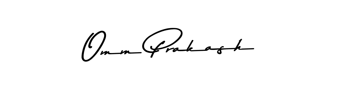 Make a beautiful signature design for name Omm Prakash. With this signature (Asem Kandis PERSONAL USE) style, you can create a handwritten signature for free. Omm Prakash signature style 9 images and pictures png