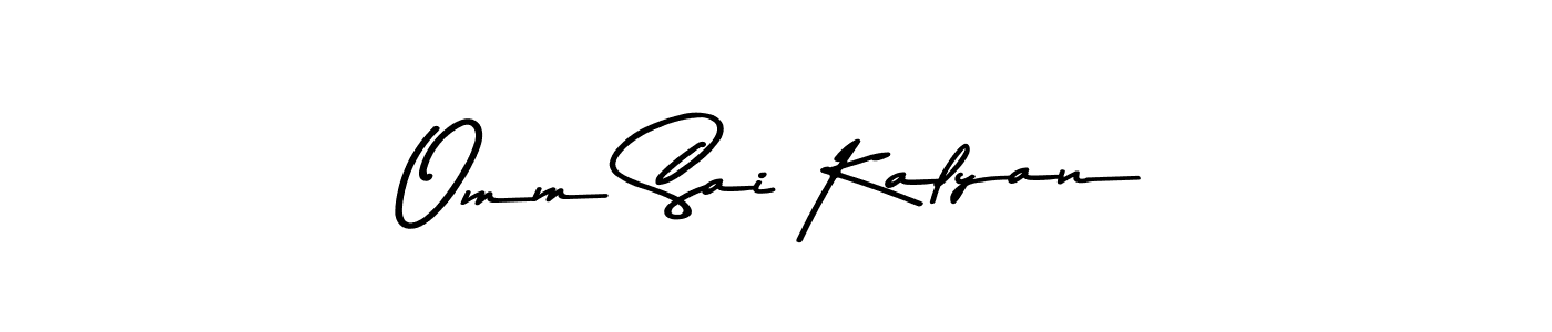 Use a signature maker to create a handwritten signature online. With this signature software, you can design (Asem Kandis PERSONAL USE) your own signature for name Omm Sai Kalyan. Omm Sai Kalyan signature style 9 images and pictures png