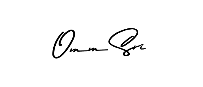 Use a signature maker to create a handwritten signature online. With this signature software, you can design (Asem Kandis PERSONAL USE) your own signature for name Omm Sri. Omm Sri signature style 9 images and pictures png