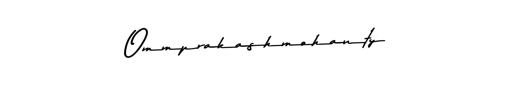 Make a beautiful signature design for name Ommprakashmohanty. With this signature (Asem Kandis PERSONAL USE) style, you can create a handwritten signature for free. Ommprakashmohanty signature style 9 images and pictures png