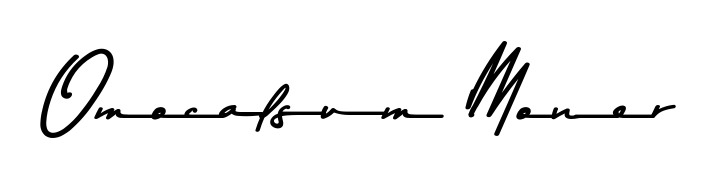 A dynamic signature style for Omocalsum Moner using Asem Kandis PERSONAL USE script. Designed to look authentic, handwritten, and professional. Omocalsum Moner signature style 9 images and pictures png