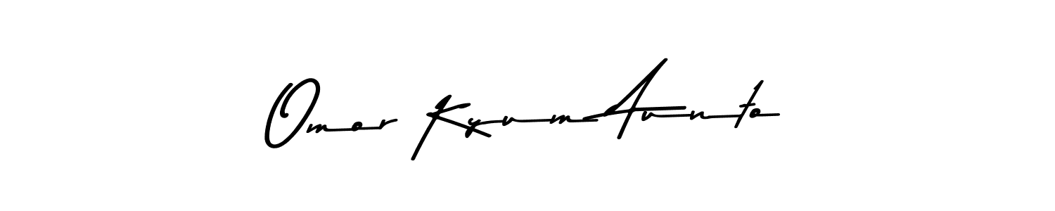 Make a beautiful signature design for name Omor Kyum Aunto. Use this online signature maker to create a handwritten signature for free. Omor Kyum Aunto signature style 9 images and pictures png