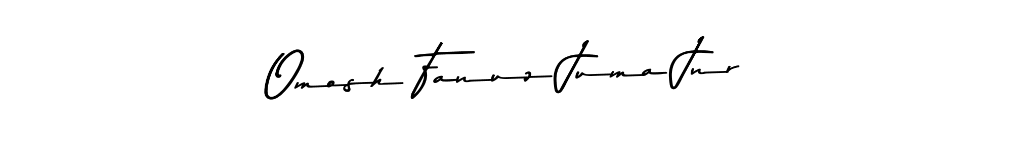 if you are searching for the best signature style for your name Omosh Fanuz Juma Jnr. so please give up your signature search. here we have designed multiple signature styles  using Asem Kandis PERSONAL USE. Omosh Fanuz Juma Jnr signature style 9 images and pictures png