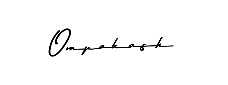 Create a beautiful signature design for name Ompakash. With this signature (Asem Kandis PERSONAL USE) fonts, you can make a handwritten signature for free. Ompakash signature style 9 images and pictures png