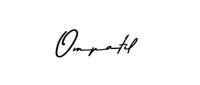 How to make Ompatil signature? Asem Kandis PERSONAL USE is a professional autograph style. Create handwritten signature for Ompatil name. Ompatil signature style 9 images and pictures png