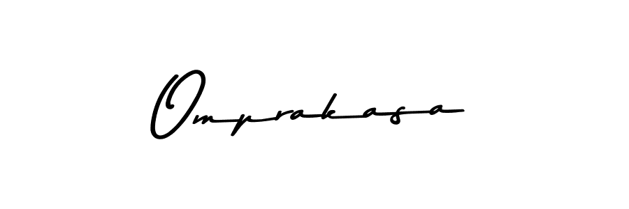 Make a beautiful signature design for name Omprakasa. With this signature (Asem Kandis PERSONAL USE) style, you can create a handwritten signature for free. Omprakasa signature style 9 images and pictures png