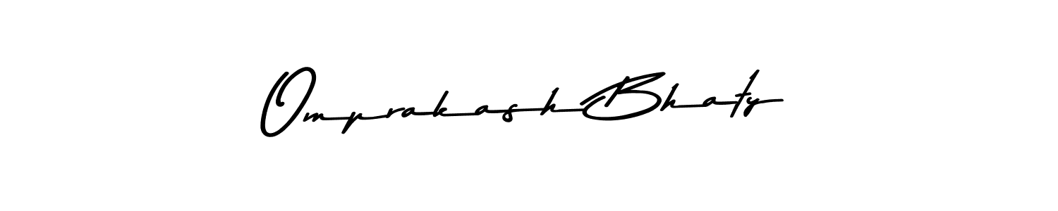 Make a beautiful signature design for name Omprakash Bhaty. Use this online signature maker to create a handwritten signature for free. Omprakash Bhaty signature style 9 images and pictures png