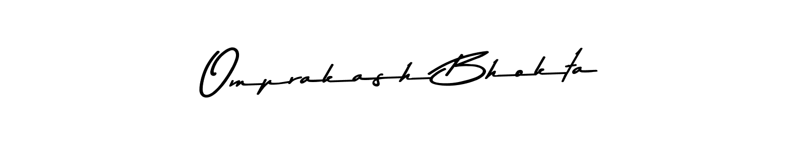 Asem Kandis PERSONAL USE is a professional signature style that is perfect for those who want to add a touch of class to their signature. It is also a great choice for those who want to make their signature more unique. Get Omprakash Bhokta name to fancy signature for free. Omprakash Bhokta signature style 9 images and pictures png
