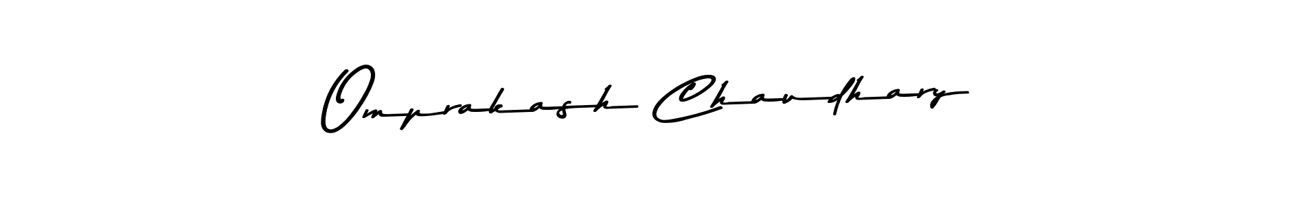 Design your own signature with our free online signature maker. With this signature software, you can create a handwritten (Asem Kandis PERSONAL USE) signature for name Omprakash Chaudhary. Omprakash Chaudhary signature style 9 images and pictures png