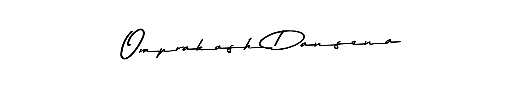 Use a signature maker to create a handwritten signature online. With this signature software, you can design (Asem Kandis PERSONAL USE) your own signature for name Omprakash Dansena. Omprakash Dansena signature style 9 images and pictures png