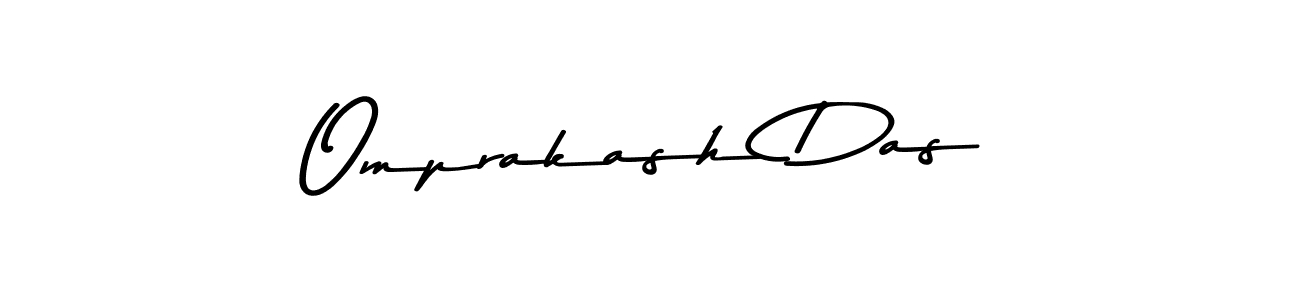 Make a beautiful signature design for name Omprakash Das. With this signature (Asem Kandis PERSONAL USE) style, you can create a handwritten signature for free. Omprakash Das signature style 9 images and pictures png