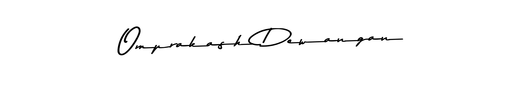 Make a beautiful signature design for name Omprakash Dewangan. With this signature (Asem Kandis PERSONAL USE) style, you can create a handwritten signature for free. Omprakash Dewangan signature style 9 images and pictures png