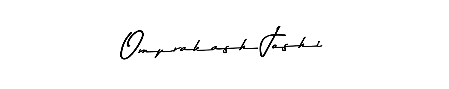 Use a signature maker to create a handwritten signature online. With this signature software, you can design (Asem Kandis PERSONAL USE) your own signature for name Omprakash Joshi. Omprakash Joshi signature style 9 images and pictures png
