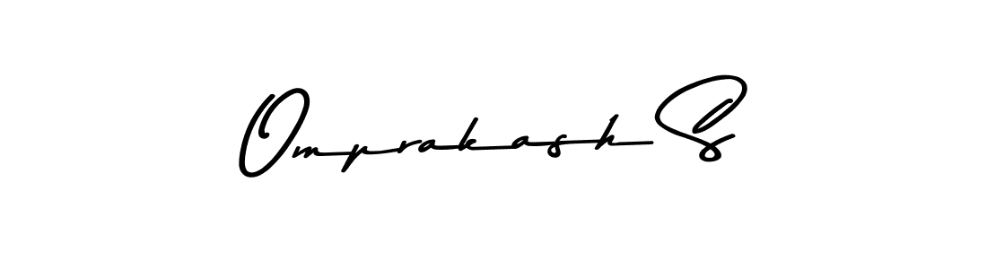 Omprakash S stylish signature style. Best Handwritten Sign (Asem Kandis PERSONAL USE) for my name. Handwritten Signature Collection Ideas for my name Omprakash S. Omprakash S signature style 9 images and pictures png