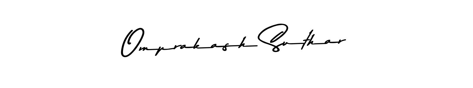 How to make Omprakash Suthar signature? Asem Kandis PERSONAL USE is a professional autograph style. Create handwritten signature for Omprakash Suthar name. Omprakash Suthar signature style 9 images and pictures png