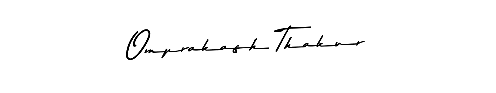 Make a beautiful signature design for name Omprakash Thakur. With this signature (Asem Kandis PERSONAL USE) style, you can create a handwritten signature for free. Omprakash Thakur signature style 9 images and pictures png