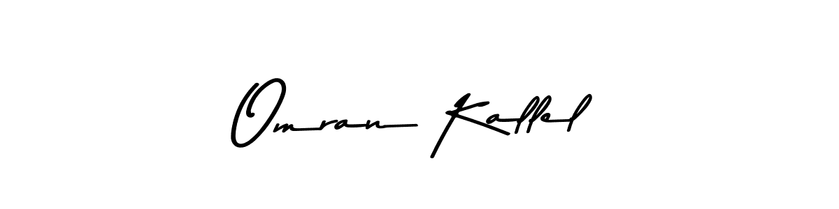 Use a signature maker to create a handwritten signature online. With this signature software, you can design (Asem Kandis PERSONAL USE) your own signature for name Omran Kallel. Omran Kallel signature style 9 images and pictures png
