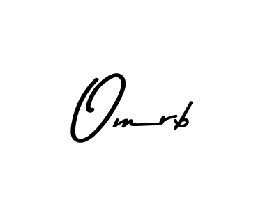 How to make Omrb name signature. Use Asem Kandis PERSONAL USE style for creating short signs online. This is the latest handwritten sign. Omrb signature style 9 images and pictures png