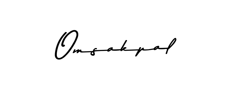 Design your own signature with our free online signature maker. With this signature software, you can create a handwritten (Asem Kandis PERSONAL USE) signature for name Omsakpal. Omsakpal signature style 9 images and pictures png