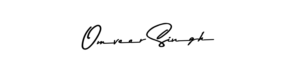 Make a beautiful signature design for name Omveer Singh. With this signature (Asem Kandis PERSONAL USE) style, you can create a handwritten signature for free. Omveer Singh signature style 9 images and pictures png