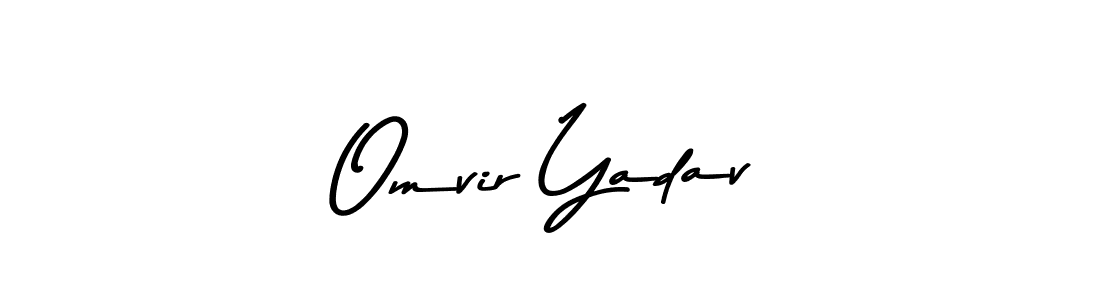 How to make Omvir Yadav name signature. Use Asem Kandis PERSONAL USE style for creating short signs online. This is the latest handwritten sign. Omvir Yadav signature style 9 images and pictures png