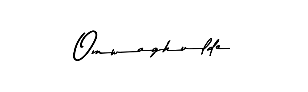 Create a beautiful signature design for name Omwaghulde. With this signature (Asem Kandis PERSONAL USE) fonts, you can make a handwritten signature for free. Omwaghulde signature style 9 images and pictures png