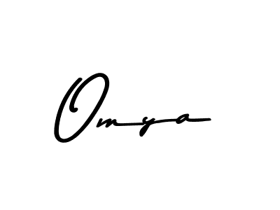 How to make Omya name signature. Use Asem Kandis PERSONAL USE style for creating short signs online. This is the latest handwritten sign. Omya signature style 9 images and pictures png