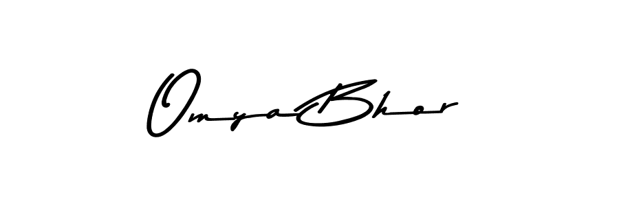 if you are searching for the best signature style for your name Omya Bhor. so please give up your signature search. here we have designed multiple signature styles  using Asem Kandis PERSONAL USE. Omya Bhor signature style 9 images and pictures png