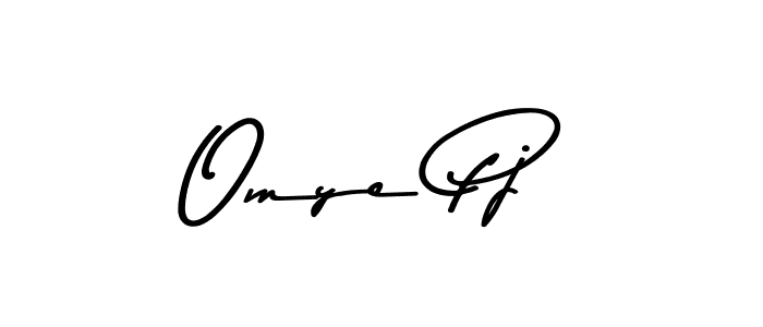 Make a beautiful signature design for name Omye Pj. With this signature (Asem Kandis PERSONAL USE) style, you can create a handwritten signature for free. Omye Pj signature style 9 images and pictures png