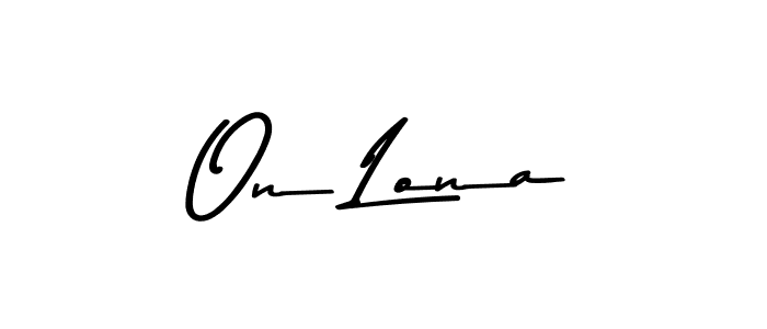Similarly Asem Kandis PERSONAL USE is the best handwritten signature design. Signature creator online .You can use it as an online autograph creator for name On Lona. On Lona signature style 9 images and pictures png