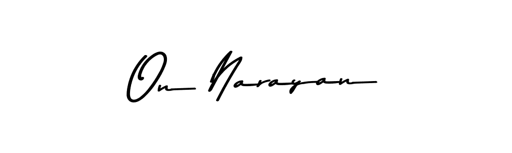 This is the best signature style for the On Narayan name. Also you like these signature font (Asem Kandis PERSONAL USE). Mix name signature. On Narayan signature style 9 images and pictures png