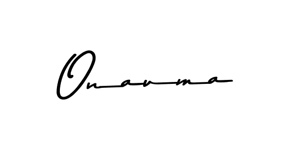 Create a beautiful signature design for name Onauma. With this signature (Asem Kandis PERSONAL USE) fonts, you can make a handwritten signature for free. Onauma signature style 9 images and pictures png