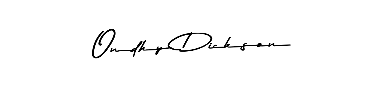 Make a short Ondhy Dickson signature style. Manage your documents anywhere anytime using Asem Kandis PERSONAL USE. Create and add eSignatures, submit forms, share and send files easily. Ondhy Dickson signature style 9 images and pictures png