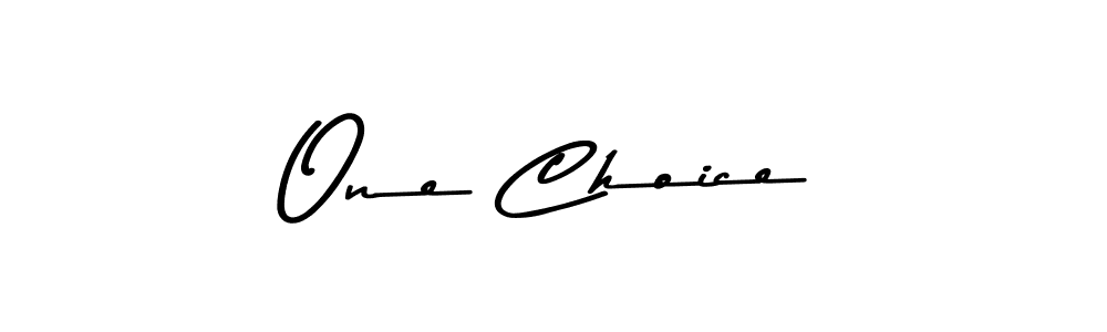 One Choice stylish signature style. Best Handwritten Sign (Asem Kandis PERSONAL USE) for my name. Handwritten Signature Collection Ideas for my name One Choice. One Choice signature style 9 images and pictures png