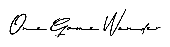 Use a signature maker to create a handwritten signature online. With this signature software, you can design (Asem Kandis PERSONAL USE) your own signature for name One Game Wonder. One Game Wonder signature style 9 images and pictures png