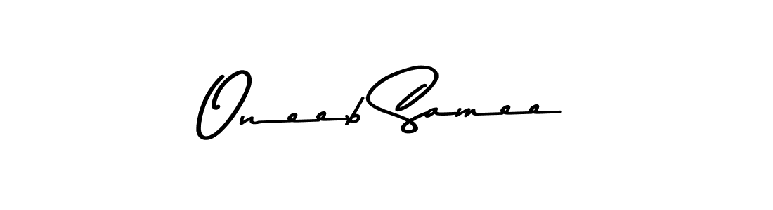Make a beautiful signature design for name Oneeb Samee. Use this online signature maker to create a handwritten signature for free. Oneeb Samee signature style 9 images and pictures png