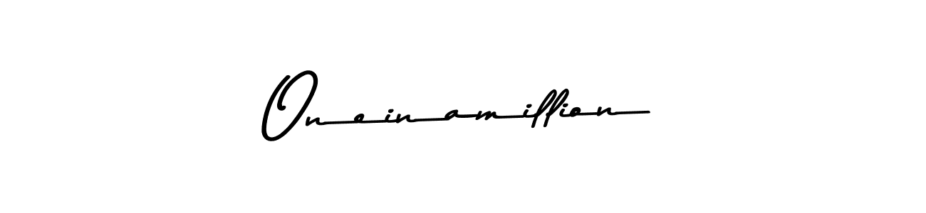Similarly Asem Kandis PERSONAL USE is the best handwritten signature design. Signature creator online .You can use it as an online autograph creator for name Oneinamillion. Oneinamillion signature style 9 images and pictures png