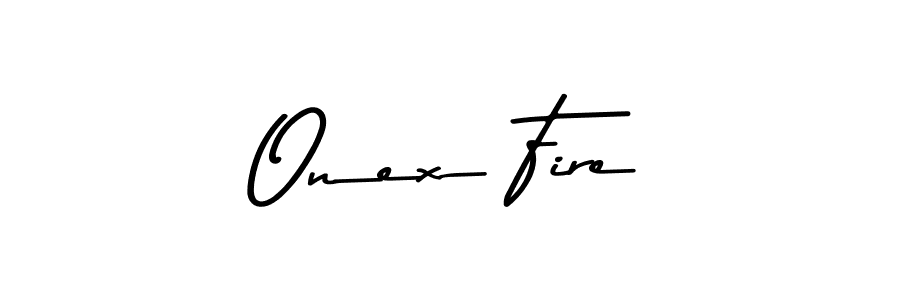 How to make Onex Fire name signature. Use Asem Kandis PERSONAL USE style for creating short signs online. This is the latest handwritten sign. Onex Fire signature style 9 images and pictures png