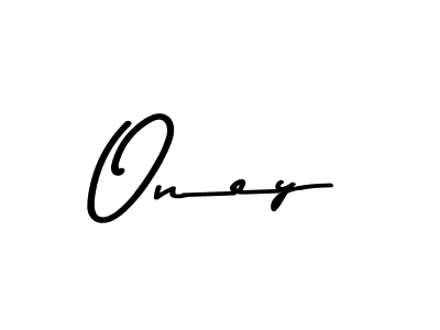 Make a beautiful signature design for name Oney. With this signature (Asem Kandis PERSONAL USE) style, you can create a handwritten signature for free. Oney signature style 9 images and pictures png