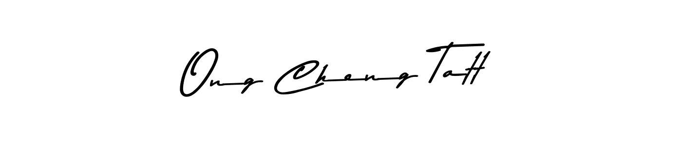 How to make Ong Cheng Tatt name signature. Use Asem Kandis PERSONAL USE style for creating short signs online. This is the latest handwritten sign. Ong Cheng Tatt signature style 9 images and pictures png